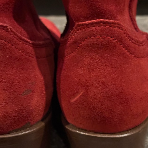 DINGO women’s TUMBLEWEED LEATHER BOOTIE STYLE DI561RED - Picture 6 of 15